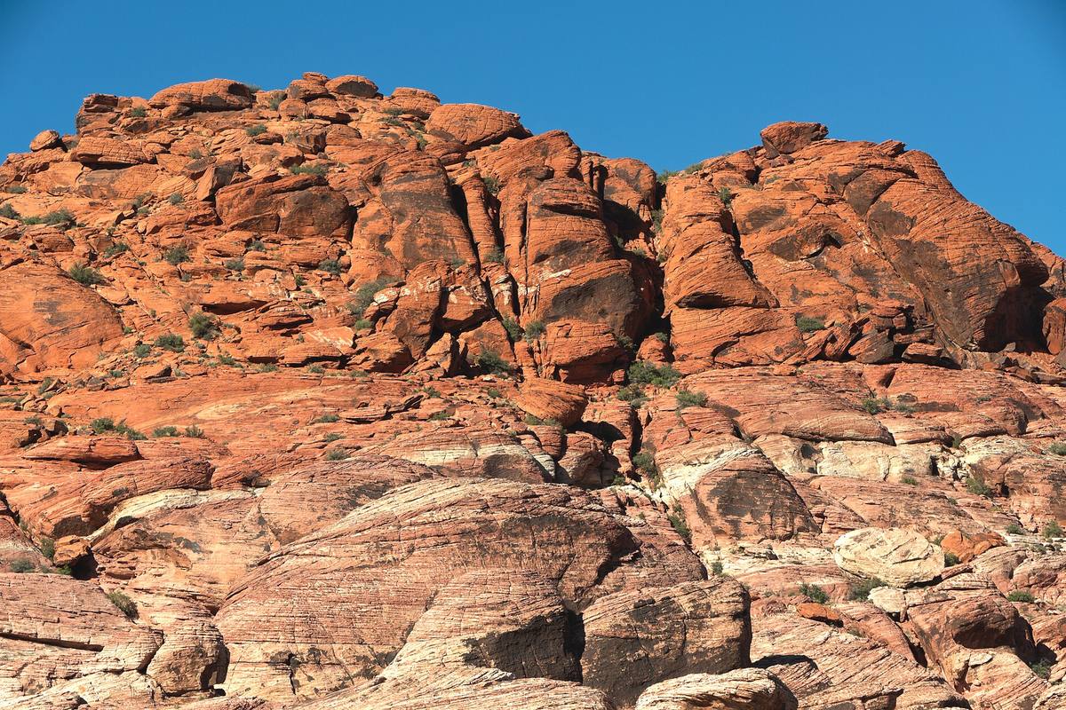 Red sandstone cliffs of Red Rock Canyon near Las Vegas
